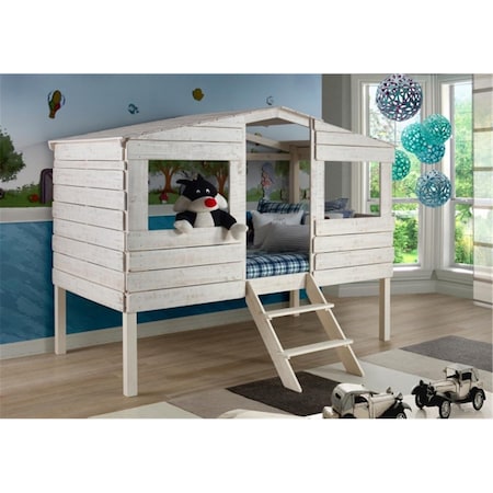 Pivot Direct Twin Size Tree House Loft Bed in Rustic Sand PD_1380TLRS
